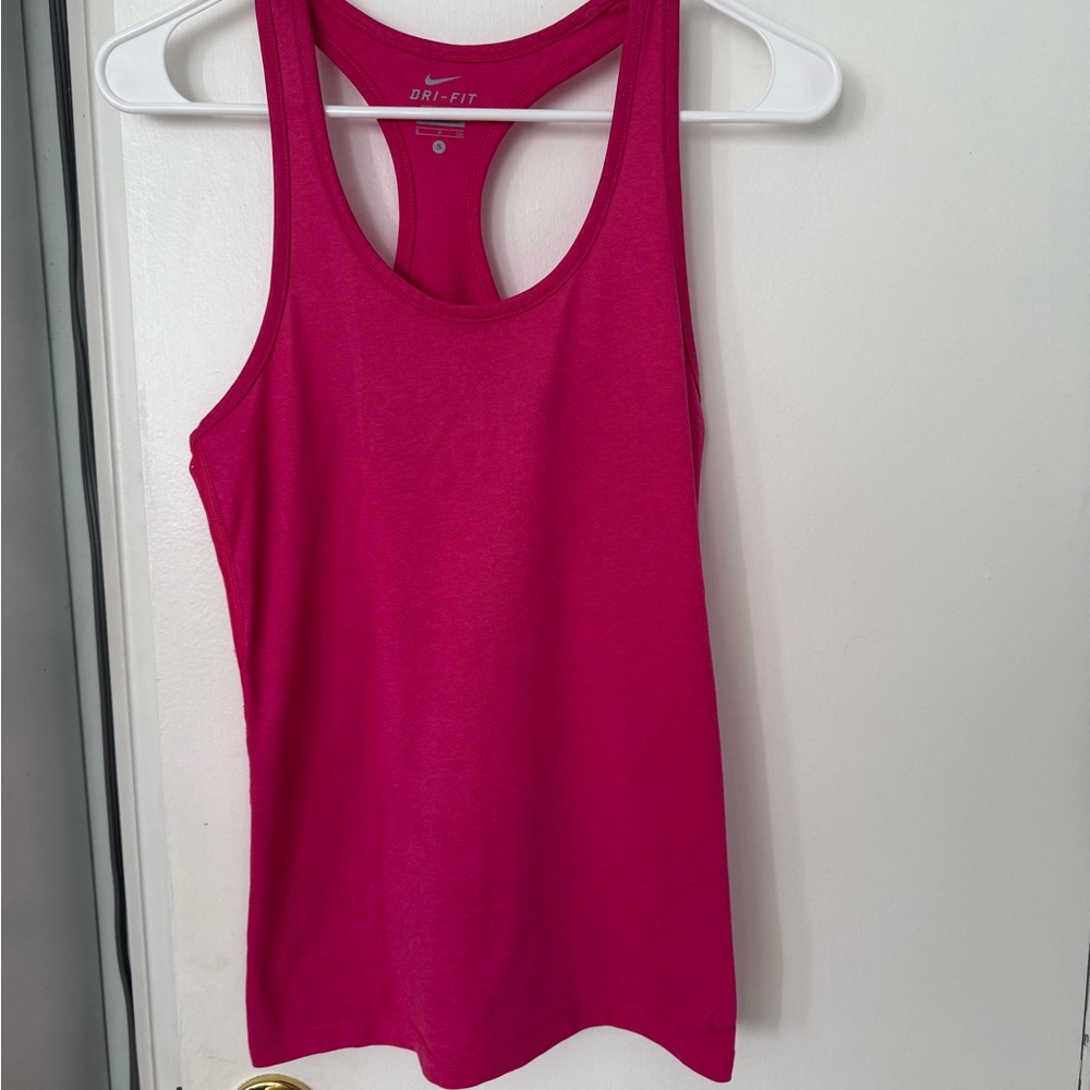 Nike Women's Vibrant Pink Dri-FIT Tank Top